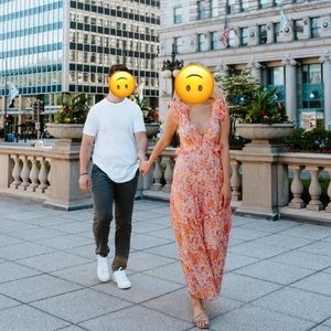 Aqua Floral Maxi Dress